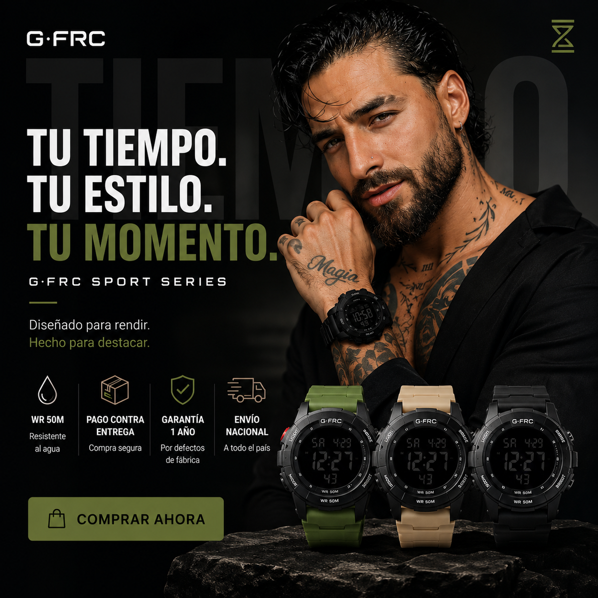 Reloj G-FRC - Garantia 1 año 🛡️
