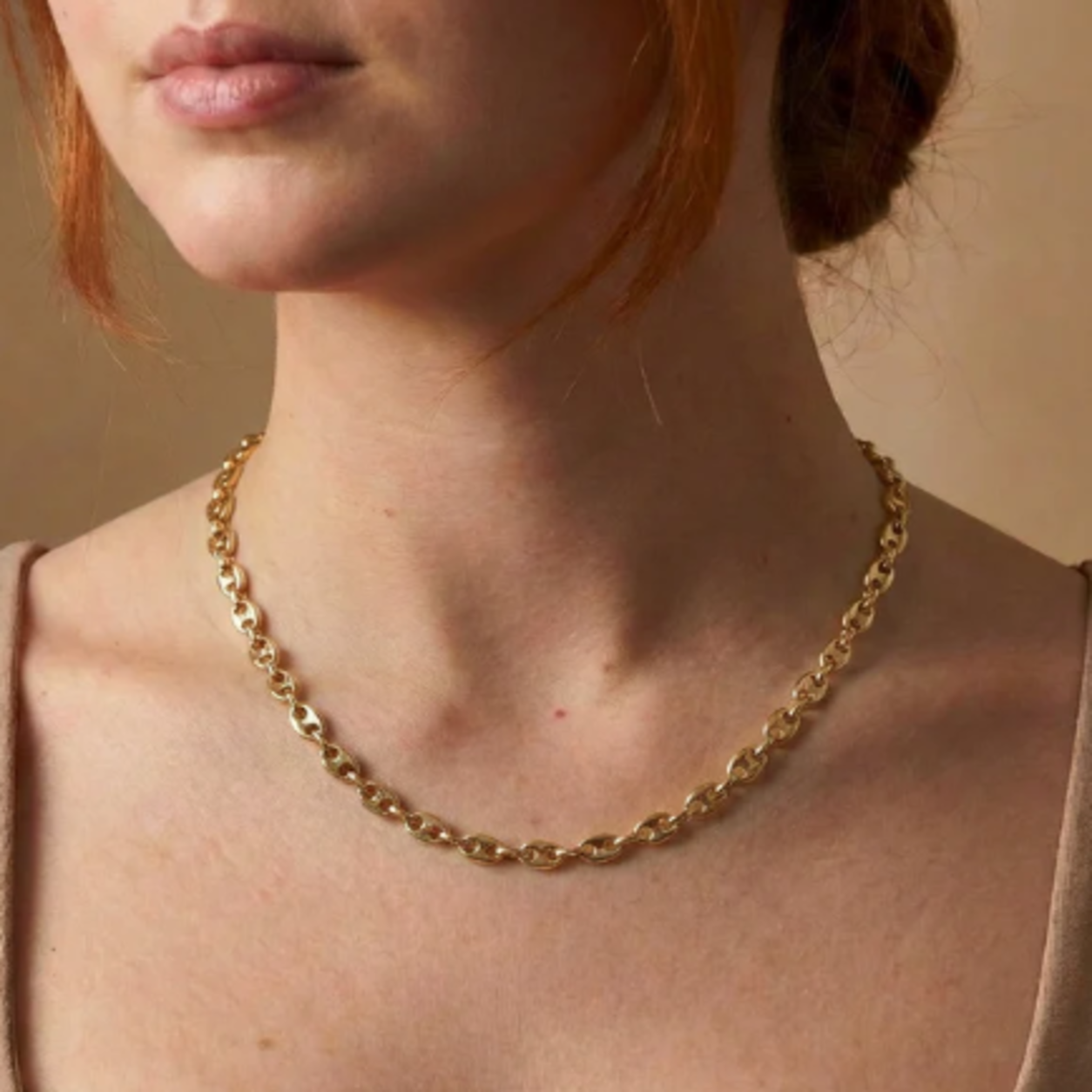 Cadena Laminada 18K Premium