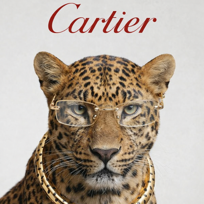 Gafas Fotocromaticas – Montura con acabado de jaguar dorado + Estuche