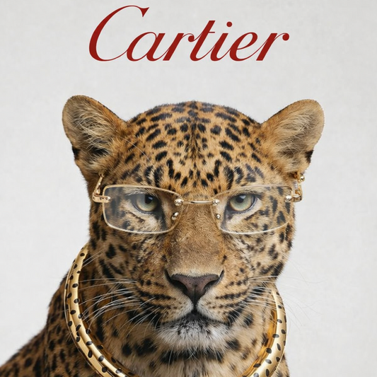 Gafas Fotocromaticas – Montura con acabado de jaguar dorado + Estuche