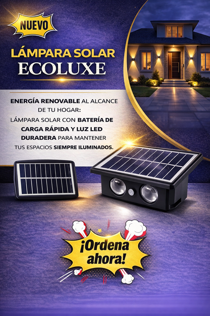 Lámpara Solar Inteligente con Sensor de Movimiento – ¡Se Recarga con el Sol! OFERTA 4x1