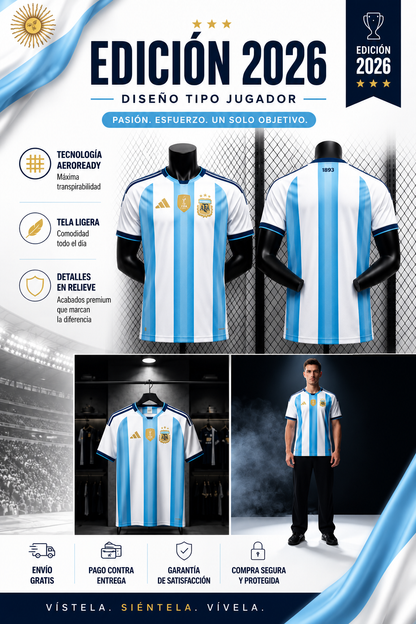Camiseta Tipo Jugador encauchada Arg. 2026 - El ultimo Baile