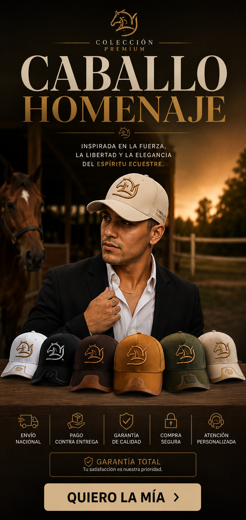Gorra YJ Homenaje: El espiritu del caballo. El orgullo de nuestras raíces