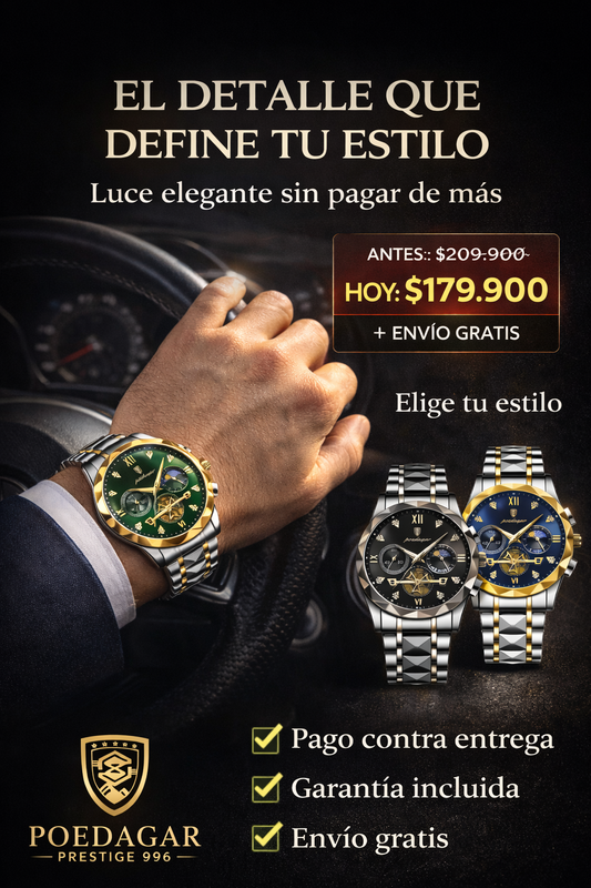 Poedagar Prestige 996 - Lujo y resistencia en un solo reloj