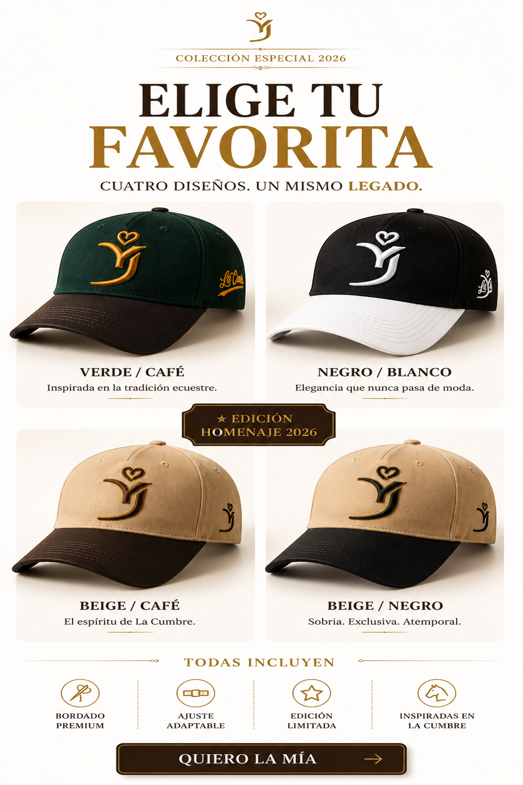 Gorra Homenaje Yj - Criadero la Cumbre Edición Limitada